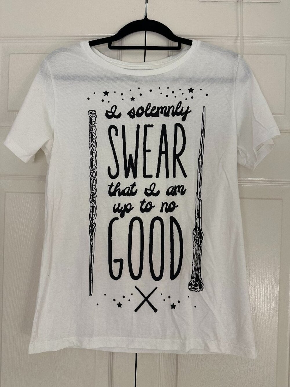 NEW! Harry Potter I Do Solemnly Swear T-Shirt White M
